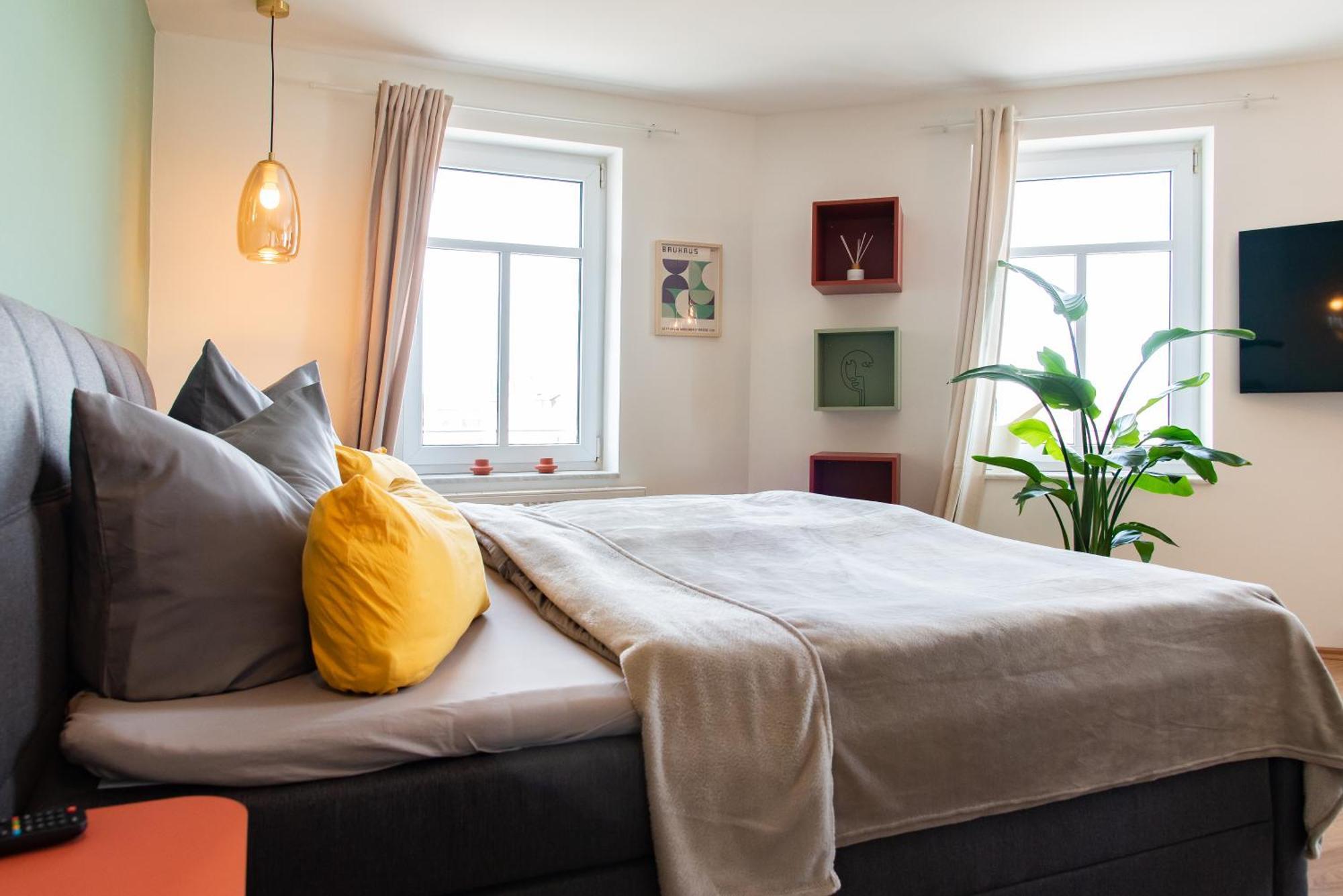 Bauhaus Apartment - Netflix, Nespresso, Zentral, Messe Chemnitz Buitenkant foto