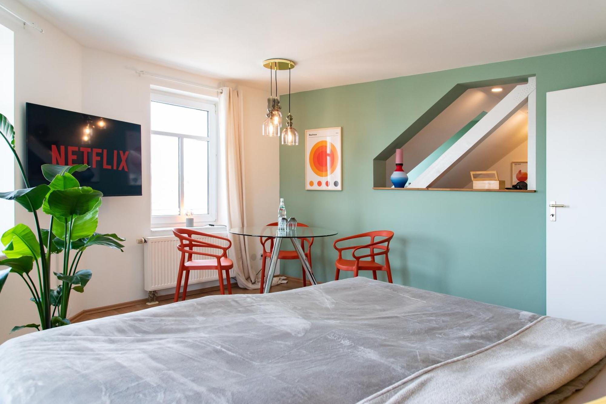 Bauhaus Apartment - Netflix, Nespresso, Zentral, Messe Chemnitz Buitenkant foto